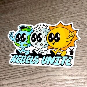 Dutch Bros Sticker Rebels Unite